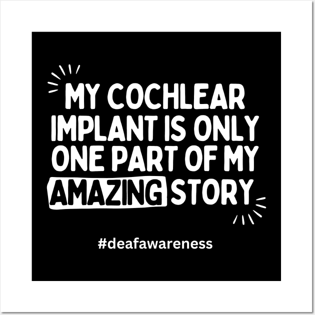 Cochlear Implant Awareness Wall Art by DDCreates